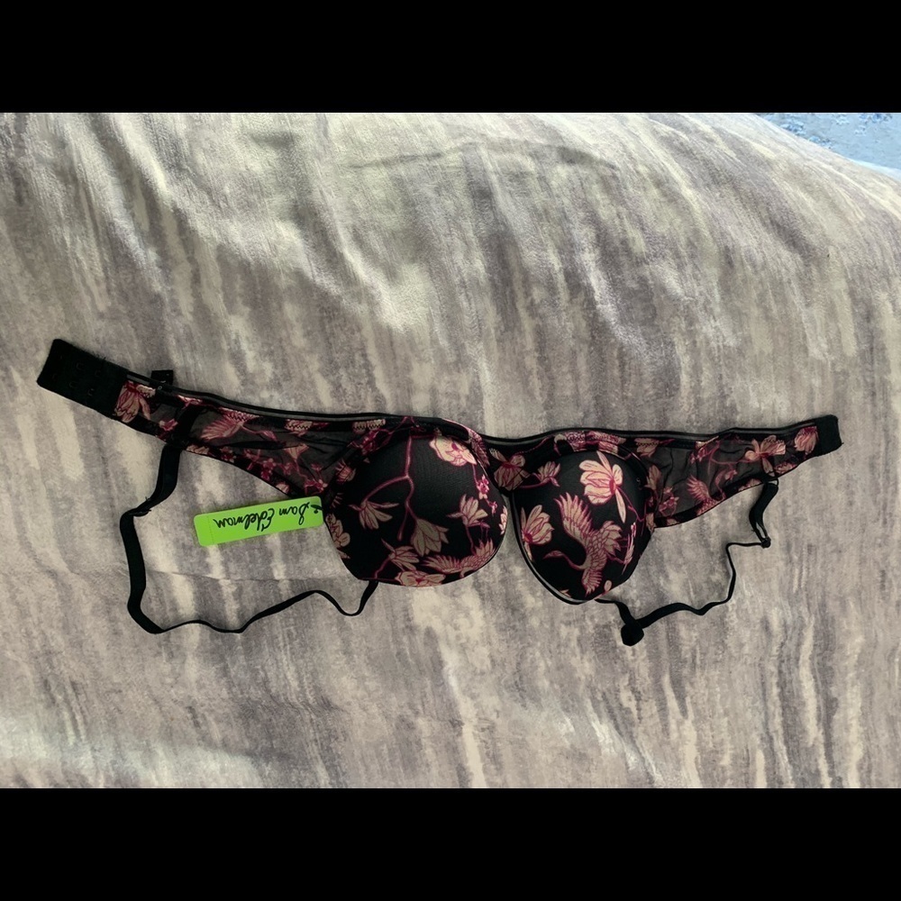 Sam Edelman Wildflower Print Mesh T-shirt Bra - Picture 2 of 7